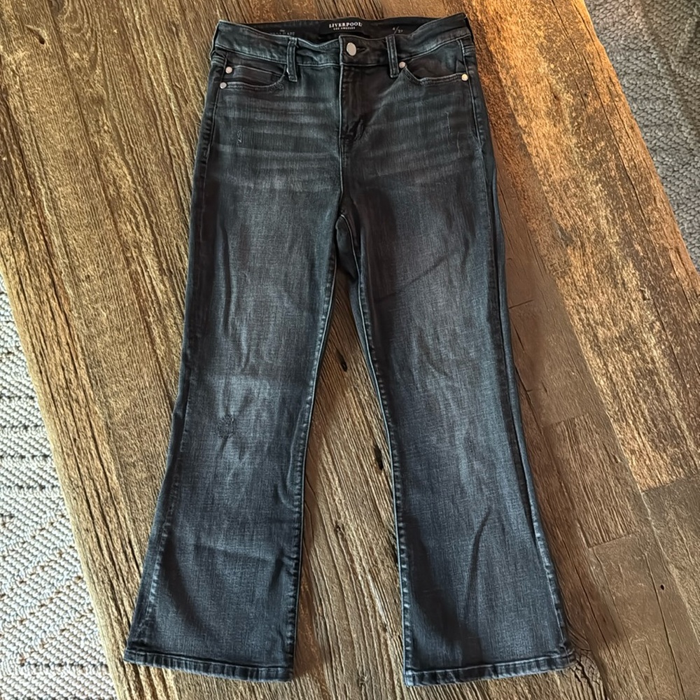 Liverpool the Crop Flare Jeans - Picture 4 of 11